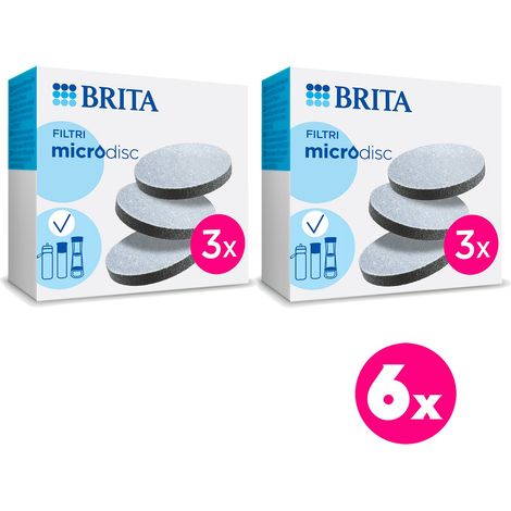 Brita MicroDisc - Filtri per bottiglie e borracce filtranti (6x Microdisc)