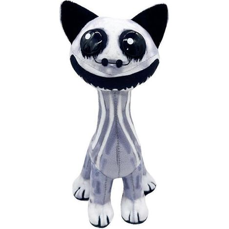 Peluche Chat Souriant Zoonomaly, jouet en peluche du jeu d'horreur Zoo-- (1/5)