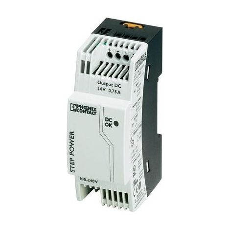 Phoenix Contact STEP PS 1AC 24DC 0.75 fuente de alimentación para carril