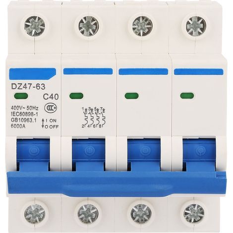 Leitungsschutzschalter DZ47-63 4P 40A 400V 50Hz für Gleichstromkennlinie und Solarstromerzeugung C (1/5)