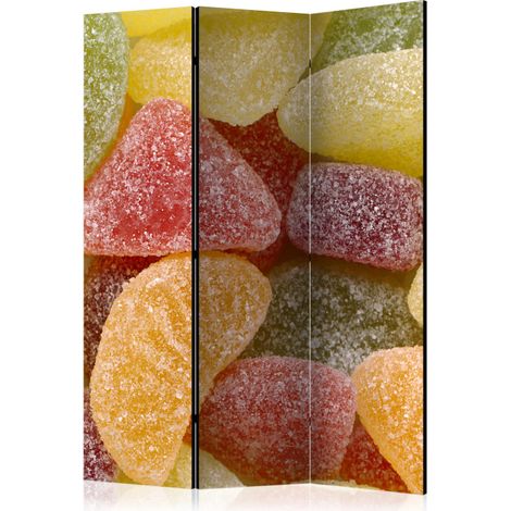 Paravent 3 Volets "Tasty Fruit Jellies" 135x172cm (1/2)
