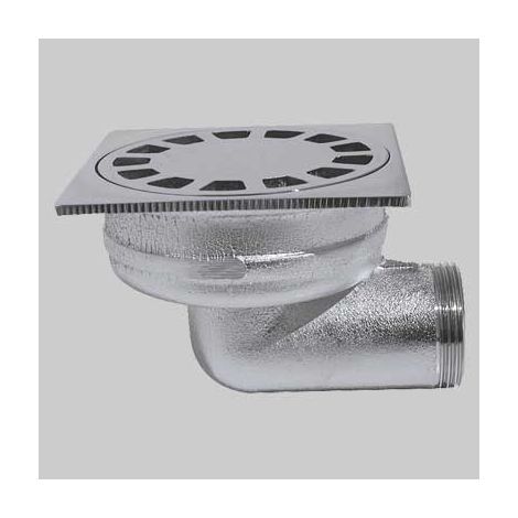 POZZETTO SIFOIDE SCARICO LATERALE  11/4 100x100 per pavimento     MADE IN ITALY