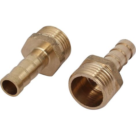 3 / 8BSP Außengewinde 8mm Schlauch Barb Tube Fitting Koppler Connector Adapter 2St (1/2)