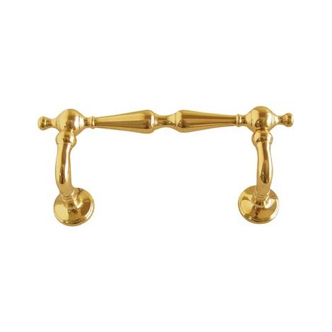 IMEX EL ZORRO B-76017 B-76017-Maniglione tornito in Ottone Lucido, 300 mm, Oro
