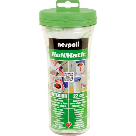 Nespoli Rullo di ricambio per vernice Rollmatic, pareti e soffitti, 22 cm (1/2)