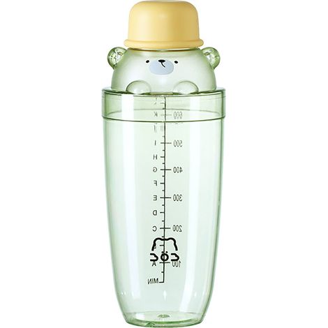Tragbarer 700-ml-Cocktailshaker aus Kunststoff für Martini, Margarita, Milchtee und Mixgetränke – Gelbes Barzubehör (1/5)