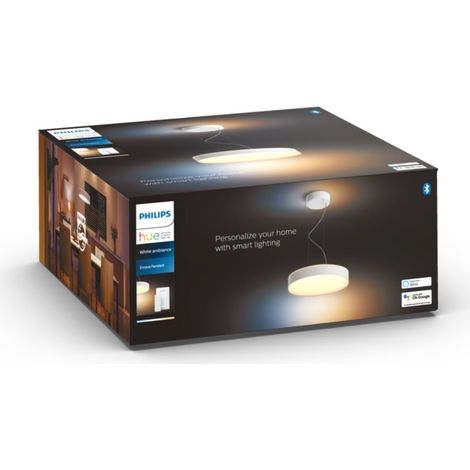 Philips Hue Enrave Lámpara Colgante (Blanco) Luz blanca cálida a fría - Incluye 1 Regulador de intensidad - White Ambiance (1/5)
