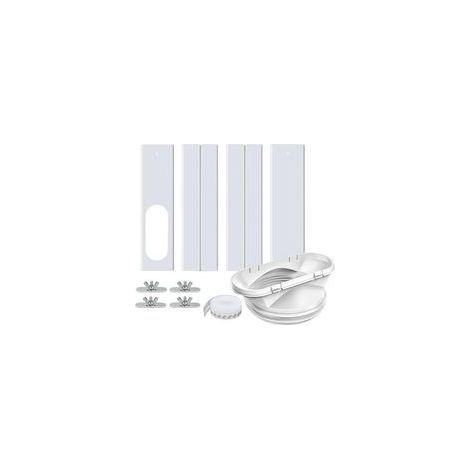 Kit de calfeutrage pour climatiseur mobile – 4 plaques extensibles de 43 à 140 cm – Tuyaux de 13 et 15 cm – Installation rapide et étanchéité optimale (1/5)