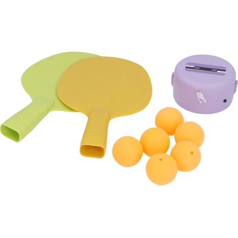Table de ping-pong suspendue pour enfants, avec télécommande électrique, 2 raquettes et 6 balles. (1/5)