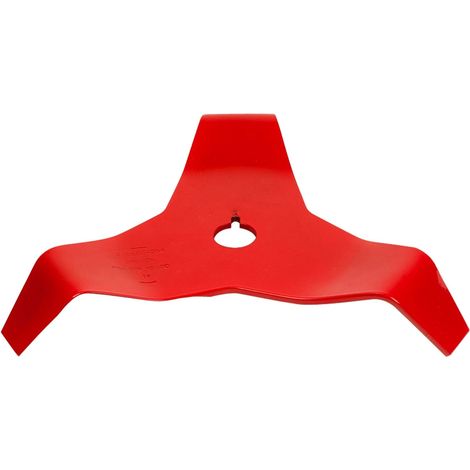 1 - Lame De Débroussailleuse - Accessoire De Coupe - 3 Dents Pour Végétation Dense - Acier Trempé Rouge - 3,0 X 30 Cm