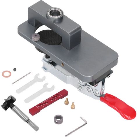 Gabarit de perçage 35mm pour charnières, outil de positionnement réglable JL35‑A1 pour menuiserie (1/5)
