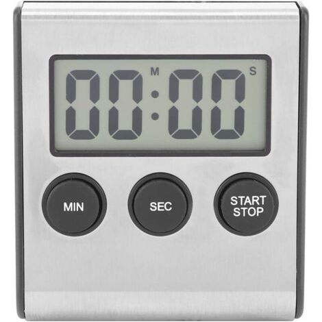 Minuterie numérique à gros chiffres et grand écran LCD, minuterie de cuisson murale pour la maison de Kithcen (1/5)