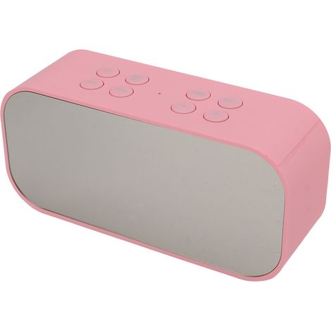 Réveil haut-parleur sans fil 2 en 1, doté de basses profondes, d'une réduction du bruit, d'une luminosité réglable, d'une conception de haut-parleur portable, convient à une utilisation à la maison et (1/5)