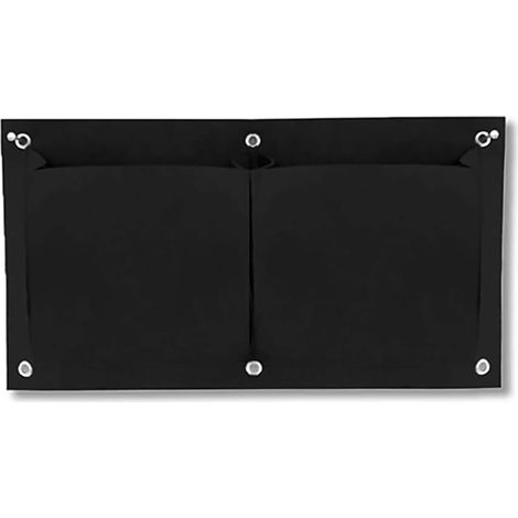 Sacs de plantation muraux - Sacs de jardinière suspendus - Sac pour fleurs noir utilisé pour les balcons, les garde-corps, les clôtures, les fleurs, les herbes et les plantes potagères (1/5)