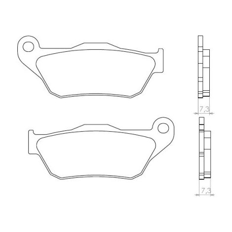 PASTILLAS DE FRENO BRENTA KH430 DE METAL SINTERIZADO (DORADO) (FT 4080)
