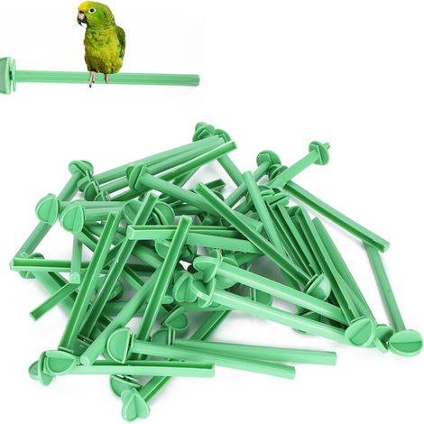 50pcs Perches for Small Bird Cages, Plastic Stand Stick, Canary Perch, Bird Cage, Canary Perch Sticks Wooden Stand for Parrots (1/5)