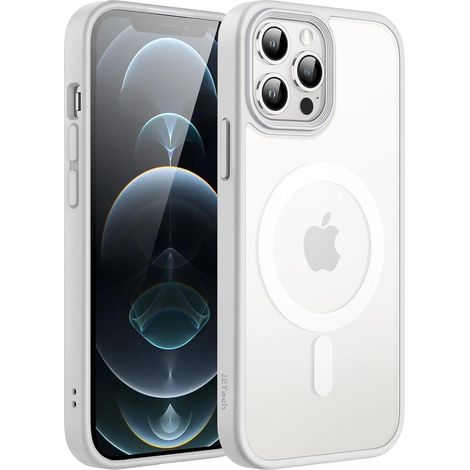 Handyhülle iPhone 12 12 Pro MagSafe stoßfest dünn Grau (1/5)