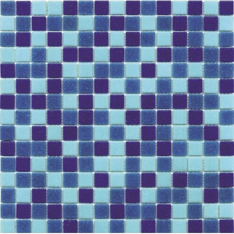 Mosaïque piscine mix de bleu satinée 32.7x32.7 cm – Pâte de verre antidérapante – Surface 2.14 m² pour abords de piscine – Ston (1/5)