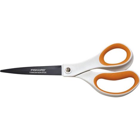 Fiskars – Ciseaux anti-adhésifs 210 mm – Lames en acier inoxydable – Pour coupes nettes sans éclat – Pour droitiers (1/2)