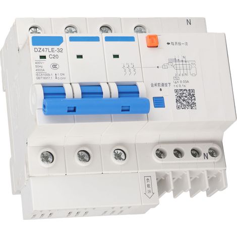 Belme DZ47LE-32 3P+N C20 20A Fehlerstromschutzschalter, Miniatur-Leistungsschalter mit hohem Segment (1/5)