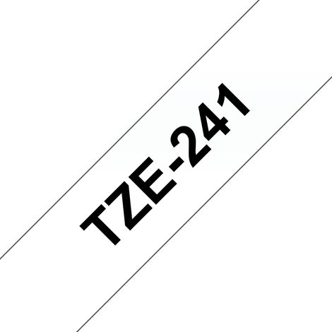 TZe241 cinta para impresora de etiquetas Negro sobre blanco TZe