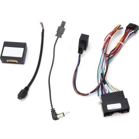 Câble adaptateur d'alimentation et faisceau audio 16 broches avec boîtier Canbus, remplacement pour Ford Focus Kuga Edge