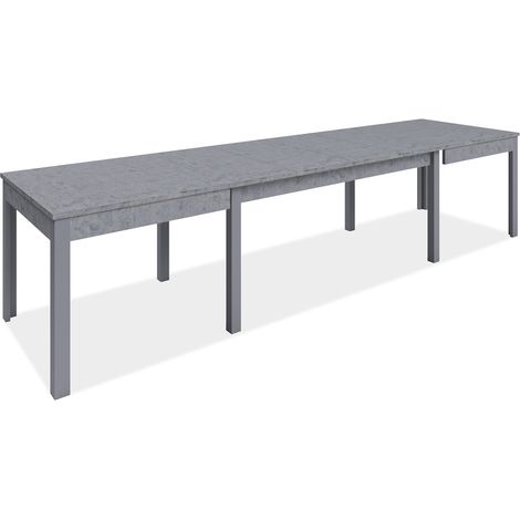 Mesa extensible 160 x 90 cm hormigón - Corniolo (1/4)