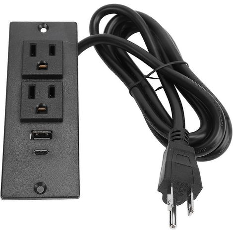 Cette multiprise encastrable pour salles de conférence est dotée d'une charge rapide PD 20W, de deux ports USB et d'un cordon d'alimentation de 1,5 mètre, ce qui la rend adaptée à une utilisation avec (1/5)