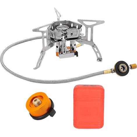 Réchaud De Camping - Réchaud de Camping Portable Anti - Vent Brûleur de (1/5)
