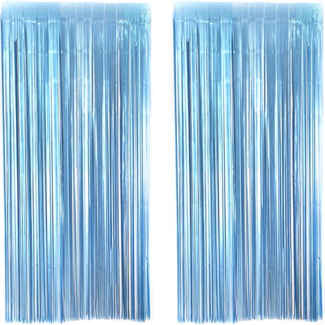 Rideau Festif En Feuille Métallique - 1 M X 3 M - Pour Décoration De Fête - Lot De 2 (1/5)