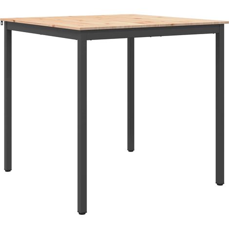 Mesa de Bar Natural 110 x 110 x 105 cm Madera de pino macizo vidaXL