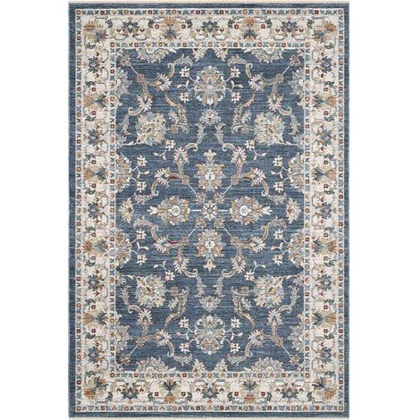 Tappeto orientale MURCIA J9461-E22171 cm.160x240 motivo persiano stile classico tradizionale colore blu per salotto soggiorno camera da letto (1/3)