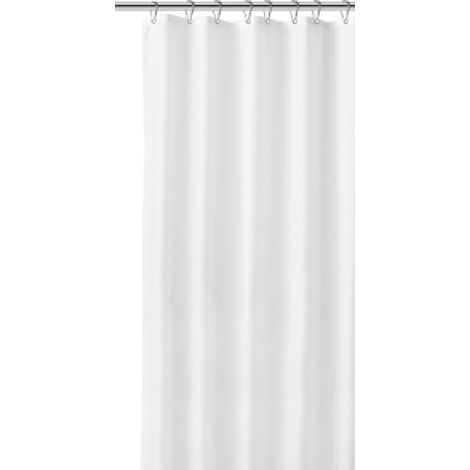 Cortina de ducha, 180x200cm, tejido de poliéster impermeable, resistente al moho, con 12 anillas, para bañera y ducha. (1/5)