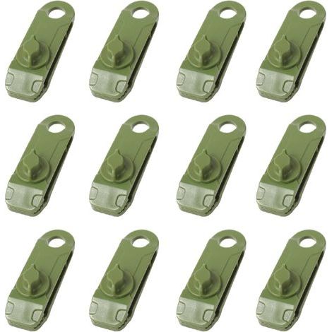 Pinces de Bâche Clips de Tente de Camping en Plastique Petite Pince à Oeillets pour Auvent Toile d'Ombrage de Jardin Activités de Plein Air (1/5)