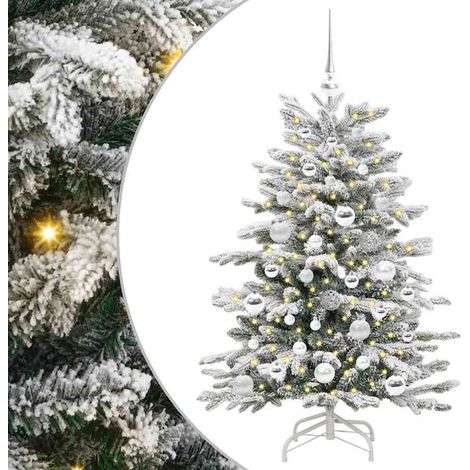 Sapin de Noël artificiel, à branches mobiles, blanc, 120 cm (1/5)