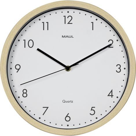 Horloge murale Maul 9051470 à quartz 30 cm x 50 mm bois