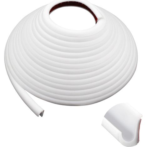 Gouttière camping-car 10 m bande PVC déflecteur eau blanc (1/5)