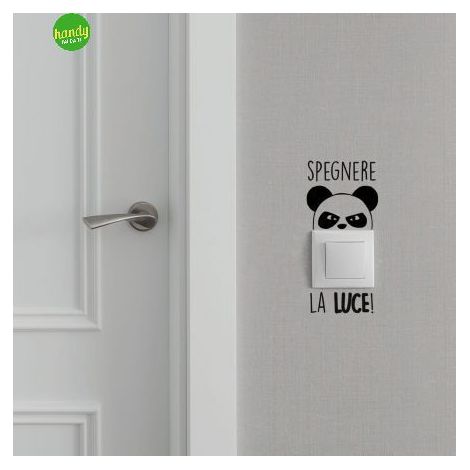 Sticker spegnere Crearreda adesivo murale frasi famose 15x31 cm