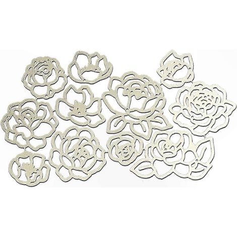Ausstechform „Rosa Blume“ aus Metall – DIY-Vorlage, Stempel, Schablone, Scrapbooking-Fotoalbum, Kreativwerkzeug (1/5)
