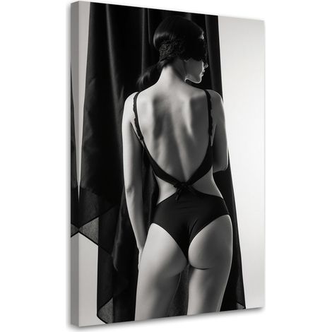 Wandbild Nackte Frau schwarz weiß 20x30 (1/5)