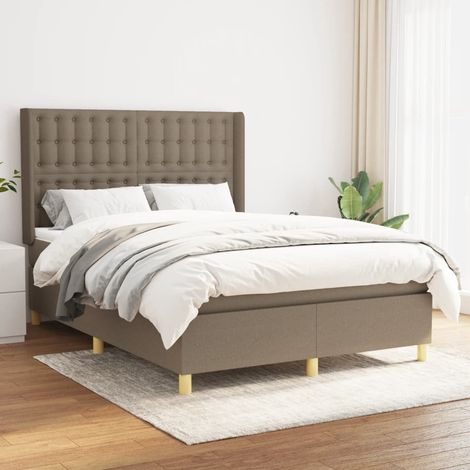 Lit Adulte - Lit à sommier tapissier avec matelas- Lit simple - Meuble de Chambre à Coucher - Gris clair 80x200 cm Tissu DNXGW9990550 CNIS9990550 (1/5)