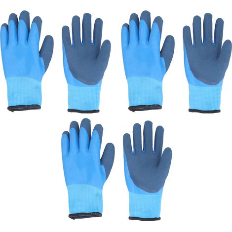 3 Paires Gants de Travail Hiver Imperméables Résistants à l'Huile Antidérapants Chauds pour Bâtiment Agriculture (1/5)