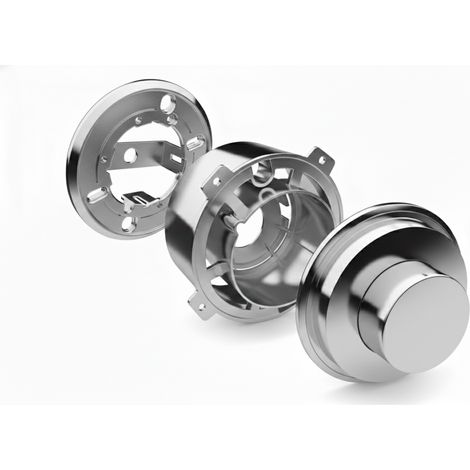 Pulsante pneumatico wc incasso esterno abs cromato scarico singolo bampi push total one cpuontocr