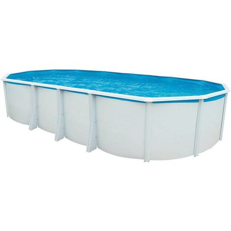 Steinbach Stahlwand Swimming Pool Set "Highline", weiß, 640 x 366 x 132 cm, ohne Zubehörset (1/4)