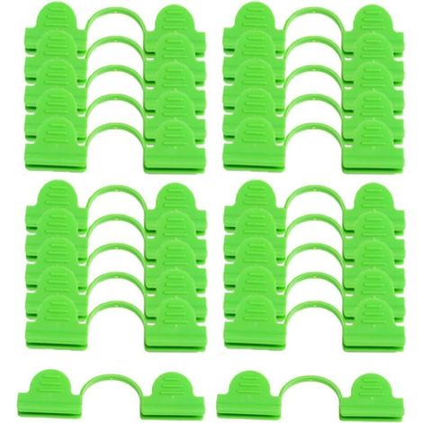 Pack of 30 double-headed 5mm cable ties, fixed clips for plant frames, arches, garden sheds, shade netting (1/5)