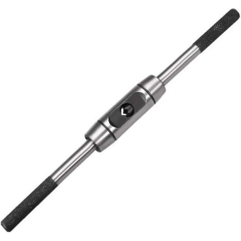 Tourne à Gauche Porte Taraud Réglable Robinet Clé Poignée pour Métrique M6-M14 Robinet Fraise Clé à Tarauder Outil Corps Moulage sous Pression (1/4)