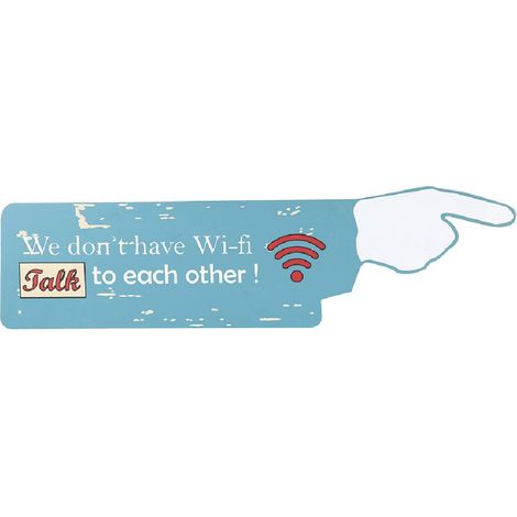 Plaque en bois Wi-Fi 69 x 17 cm