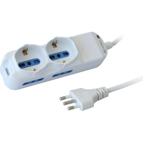 TECHLY Multipresa 4 italiane / 2 schuko (1/5)