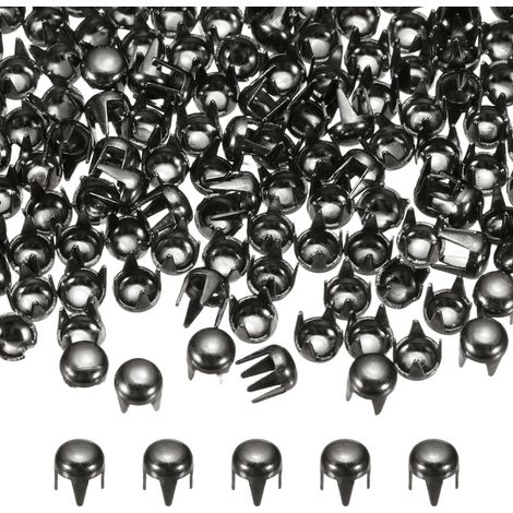 90Pcs 4mm Rivet Rond Bombé Métal 4 Griffes Pointes Marron (1/5)