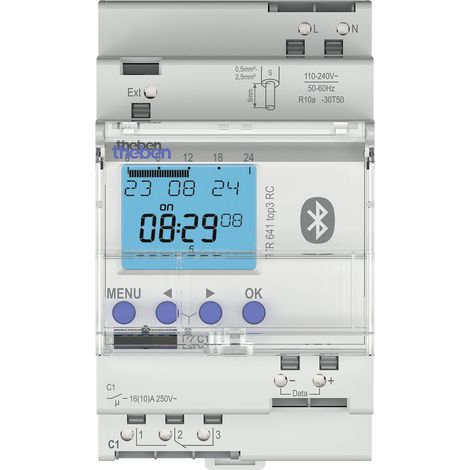 Digitale Zeitschaltuhr Theben TR 641 top3 BLE 600 Watt
